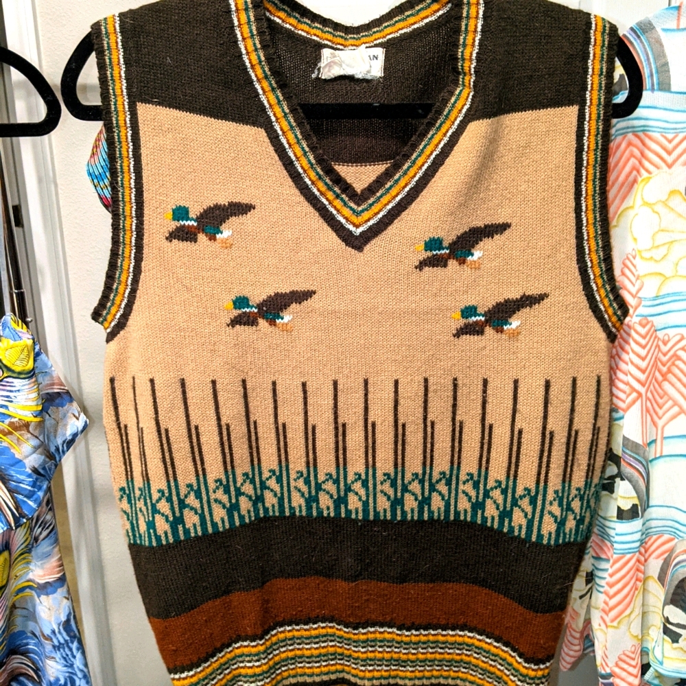 Duck hunt sweater vest